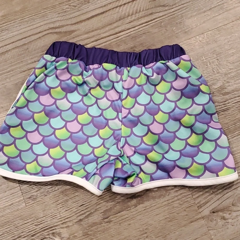 Urban Smalls FOREVER A MERMAID Matching Short & Tanktop Size 10